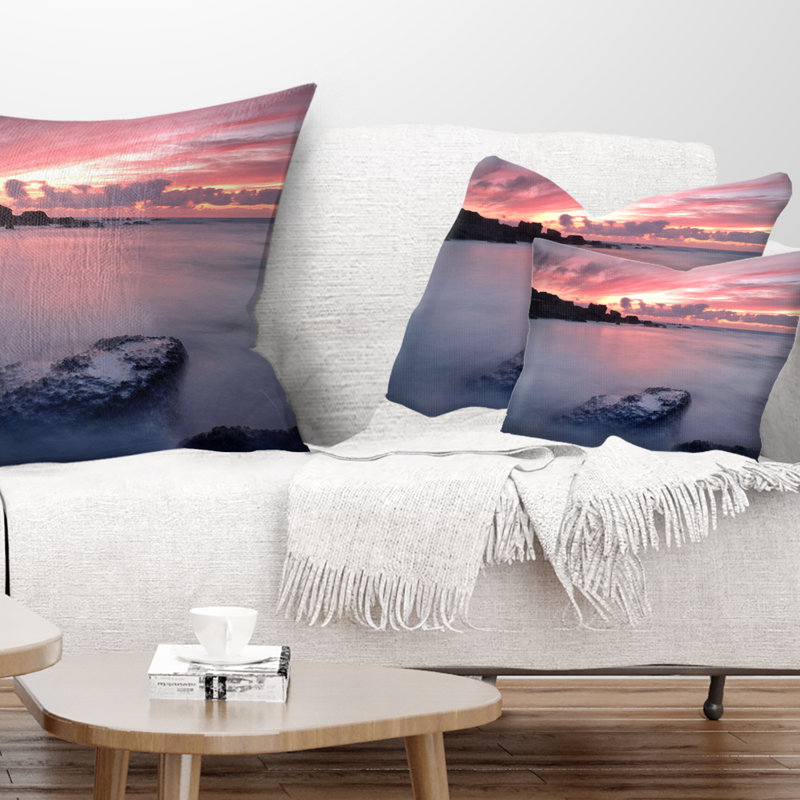 Coussin Rocks Dark Samarra Seashore, Rectangle, 12 po x 20 po