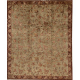 Dharma Handmade Silk and Wool Oriental Area Rug