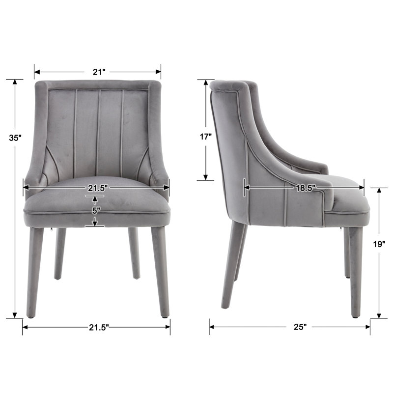 Vintage Style Upholstered Wrapped Legs Velvet Dining Chair With Backrest And Armrest, With Solid Wood Frame, For Dining Room/Living Room