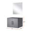 Meuble-lavabo simple l 24 po x P 22 po et miroir 18 po-944099027