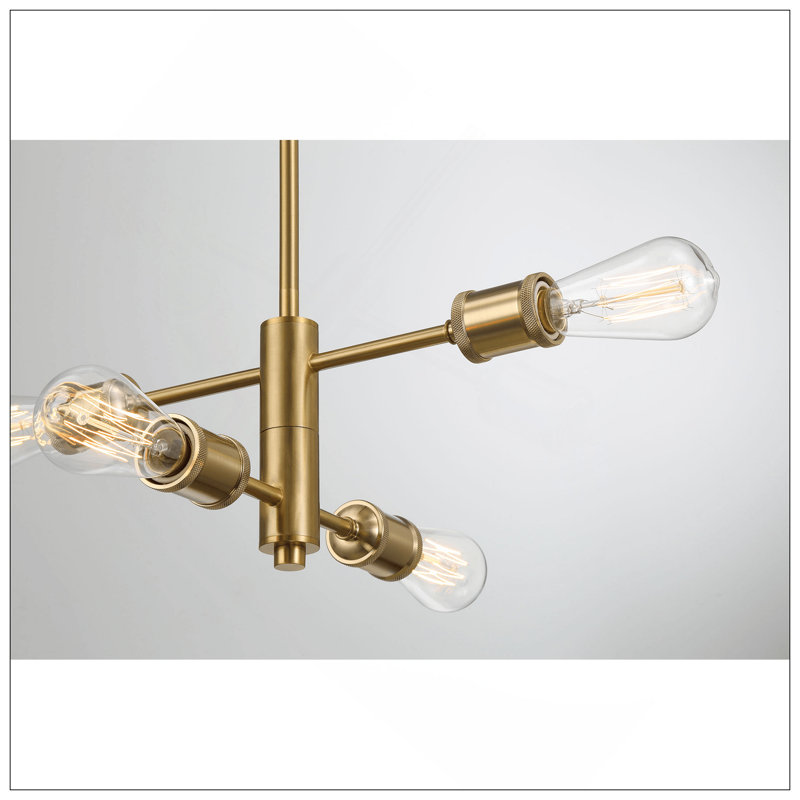 Luminaire suspendu rétro moderne à quatre lumières pour le salon, la salle à manger et la cuisine