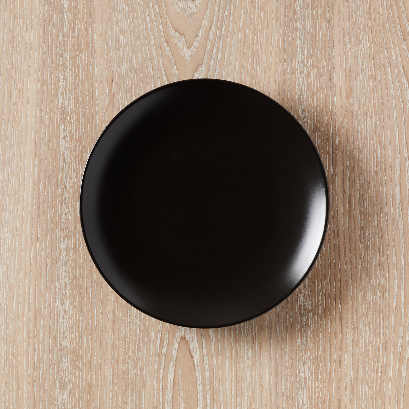 Izie Coupe Stoneware Salad Plate, Black