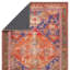 Tapis orange / mauve tissé à la machine Damaya-88037022
