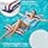 Inflatable Pool Hammock Float - 2 Pack Water Hammock Pool Floaties Multi-Purpose (Saddle Lounge Chair Drifter) 4 In 1 Lake Beach Floating Loungers Swimming Pool Floats Toys For Adults