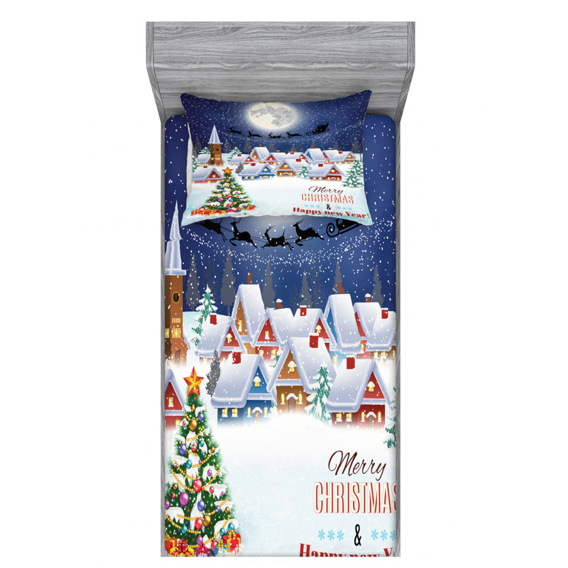 Microfiber Sheet Set, Twin Sheet Set with Fitted Sheet