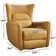 35.8'' Wide Modern and Soft Power Swivel and Rocker Recliner with Wide Backrest
