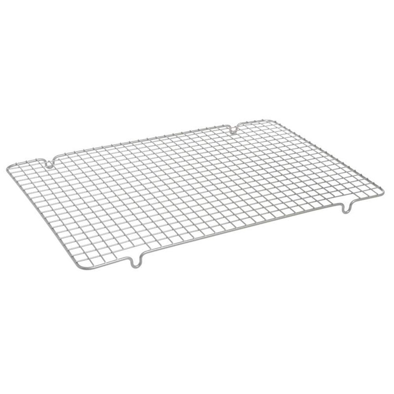 Grille de cuisson et de cuisson antiadhésive allant au four (1/2 feuille), taille unique, acier
