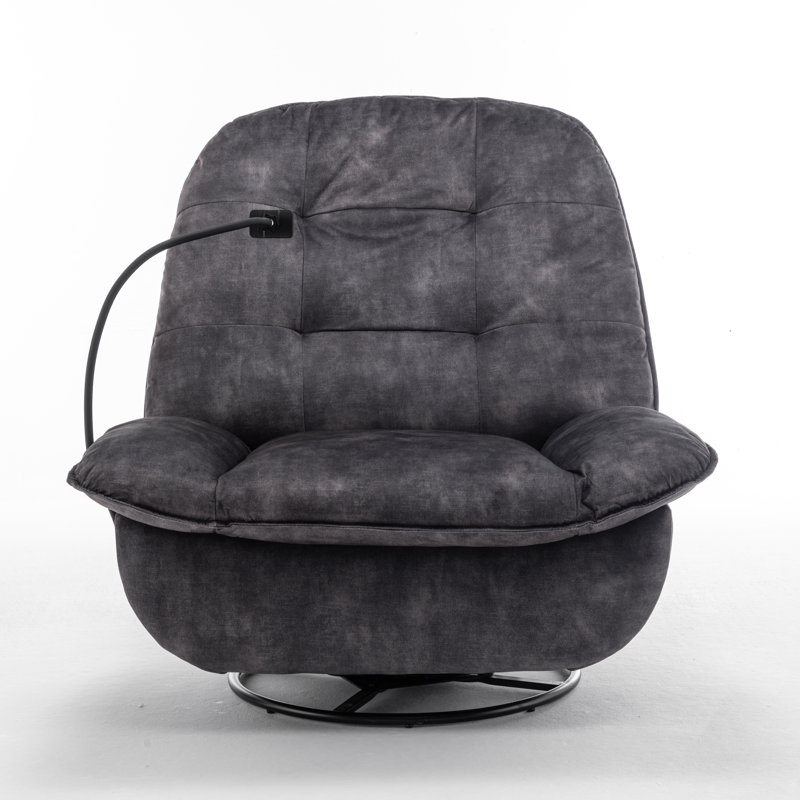 Fauteuil inclinable pivotant, Noir, noir, noir, noir