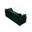 Canapé de causeuse moderne en tissu pour salon, canapé rembourré 2 places à assise profonde de grande taille avec 4 coussins, chenille blanche-2069301667