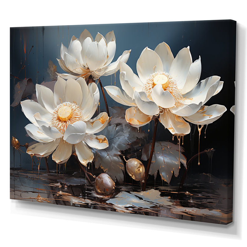 Sacred Lotus Dreams I sur impression sur toile, Toile tendue, H 30 po x l 40 po x P 1,5 po