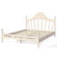Grand lit plateforme avec tête de lit chic, structure de lit en bois massif avec support à lattes, aucun sommier tapissier requis-133665365-133665361