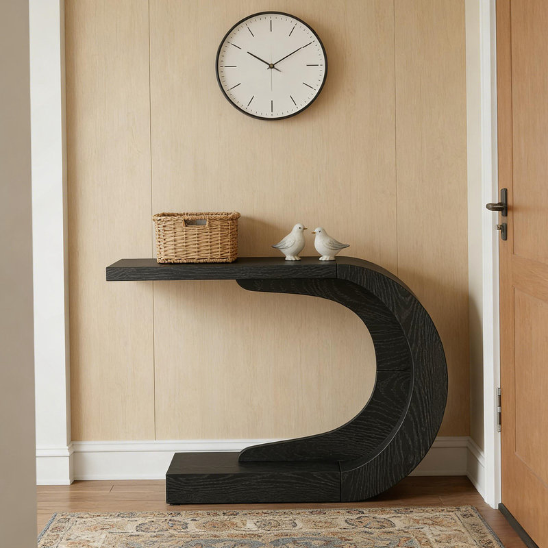 Stylish Hallway Table,Console Table,C-Shaped Accent Table