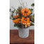 Arrangement d'automne rétro, tournesol et gousse d'eucalyptus