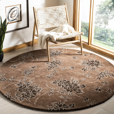 Avayah Soho Hand Tufted Wool/Cotton/Viscose Rug in Brown