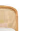 Tabouret de comptoir d'intérieur en bois, structure à finition naturelle avec revêtement beige, ensemble de 2
