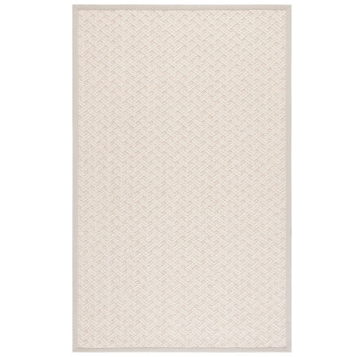 Woodrow Natural Fiber Flat Weave Wool & Jute Geometric Rug