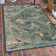 Tapis d'intérieur / extérieur en polypropylène tissé à la machine à motif floral bleu Torence