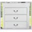 Commode de style transitionnel avec pieds de support, étui anti-poussière et tiroirs à queue d'aronde anglaise durables pour un rangement élégant