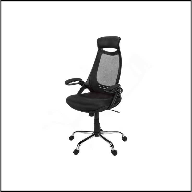Chaise de bureau ergonomique avec fonctions réglables et confort haut de gamme, Noir