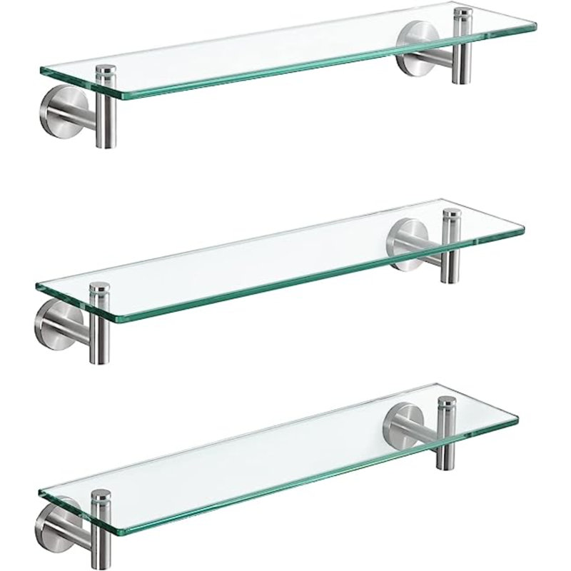 3 Piece Glass Floating Shelf
