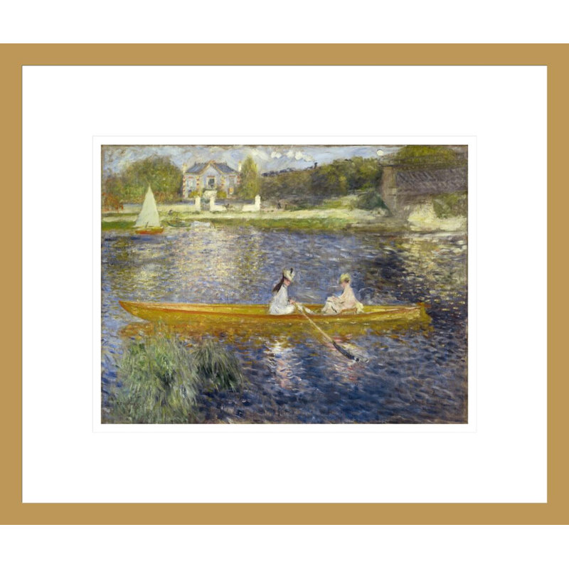«The Skiff» par Pierre-Auguste Renoir, impression giclée sur cadre, H 13,75 po x l 16,25 po