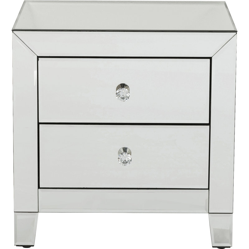 Luxury 2 Drawer Bedside Table