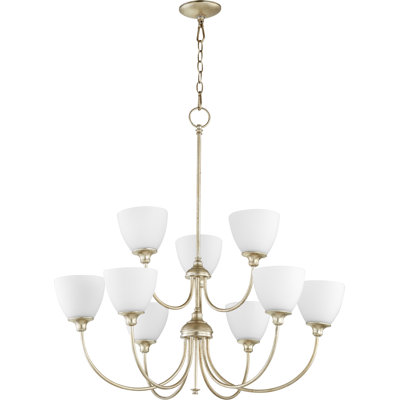 Lustre à niveaux ombrés 9 lumières Dian