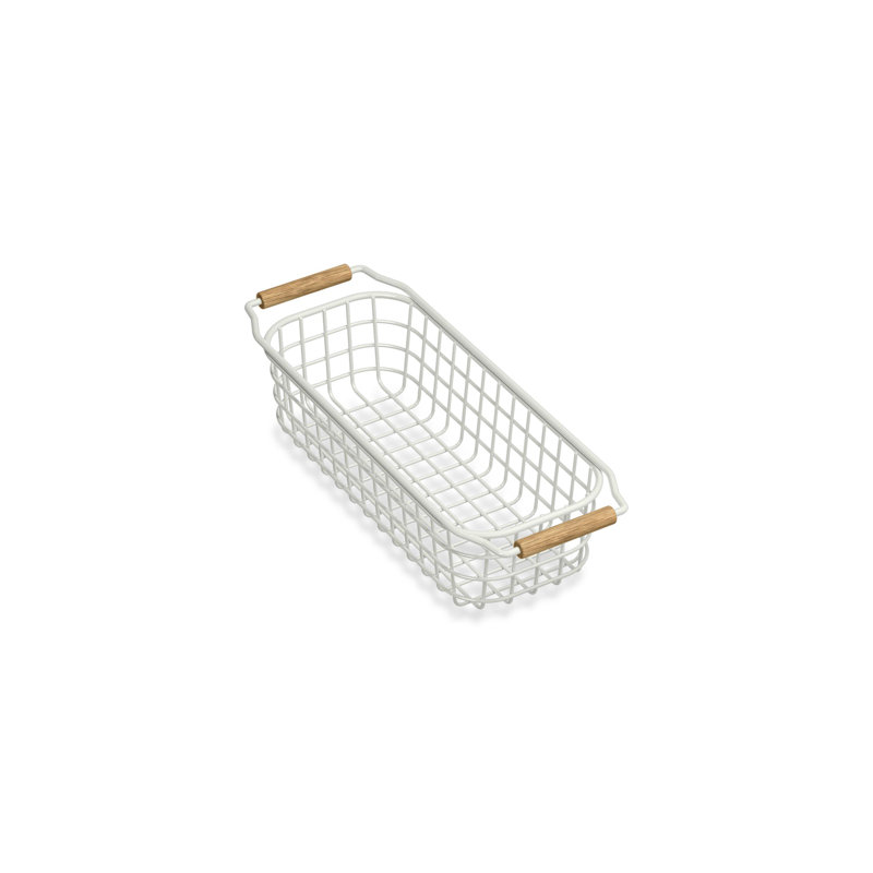 Panier d'évier Audrinewire pour évier de cuisine Audrine, Blanc foncé