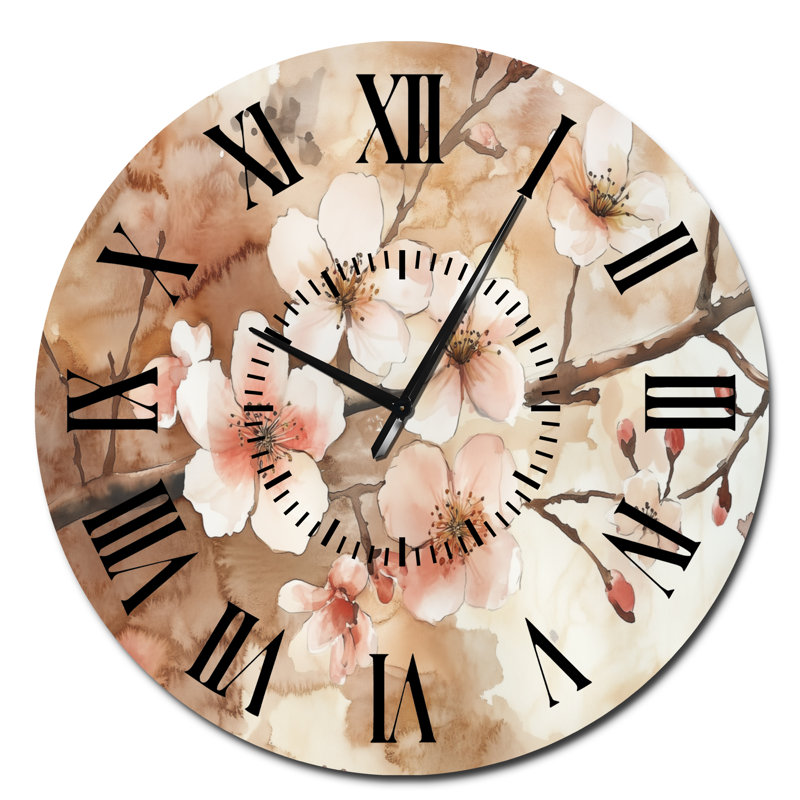 Horloge murale cerise, Surdimensionné