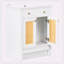 [Cabinet seulement] Meuble-lavabo blanc (lavabo non inclus)