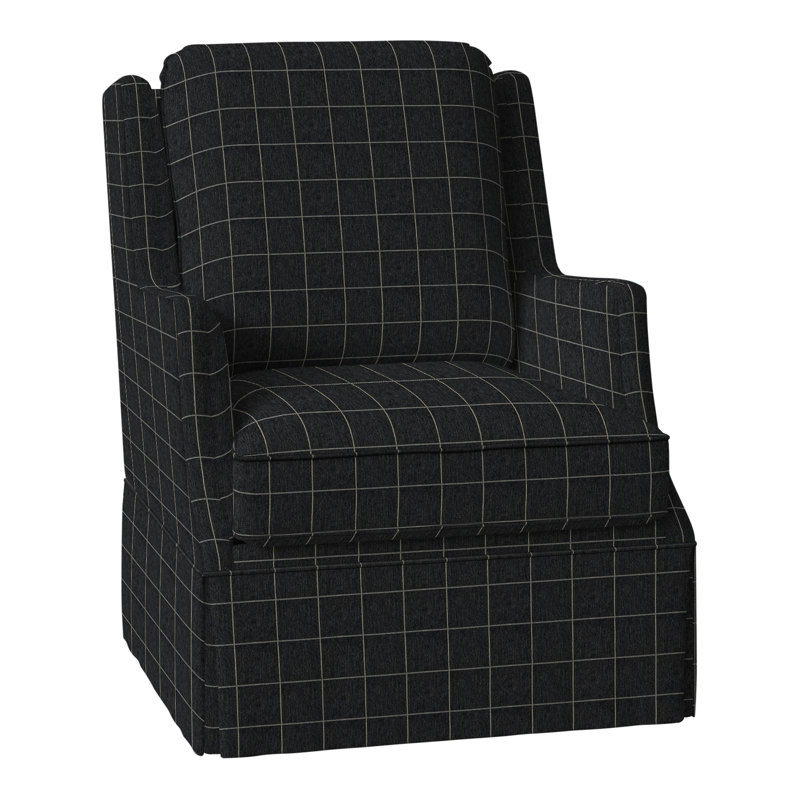 Savannah Swivel Wingback Chair, Perigold Youngman Ebony