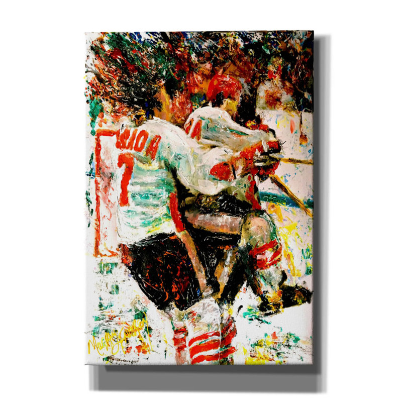 «Red Barrel Studio» par Murray Henderson, reproduction d'art sur toile, H 26 po x l 18 po x P 0,75 po