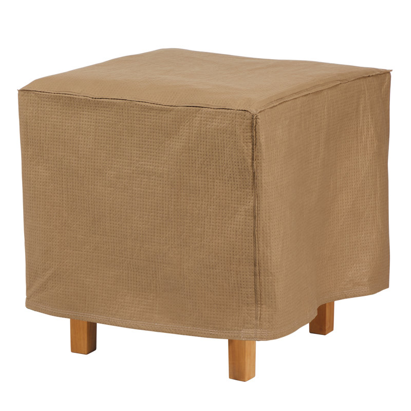Housse de table carrée pour terrasse repose-pieds/latérale