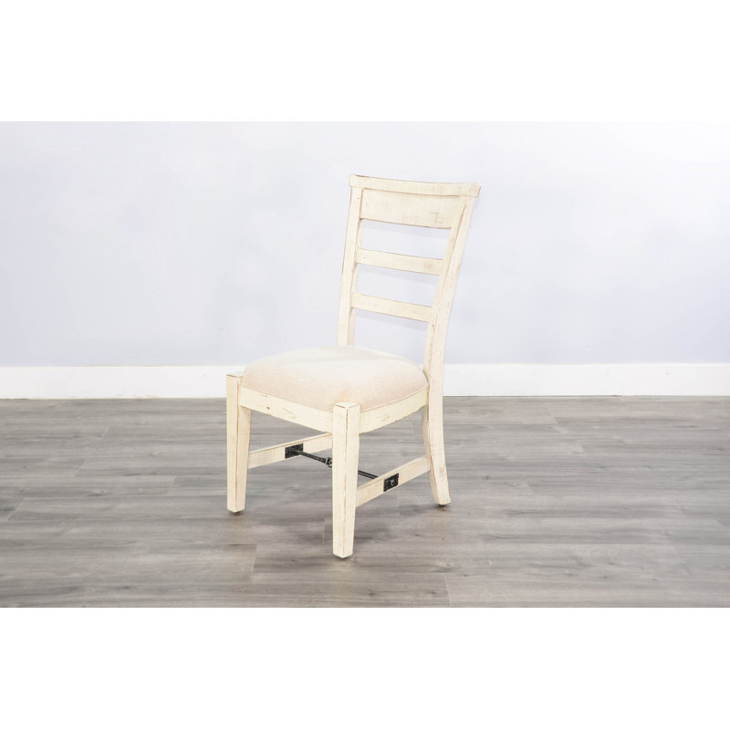 Chaise d'appoint Chelly, Sable blanc, Blanc