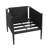 2 Pcs Black Aluminum Club Chairs For Garden Use - Modern Aesthetic, Strong Frame, Water Fabric Cushions, 30.36 Tall Rust Technology,