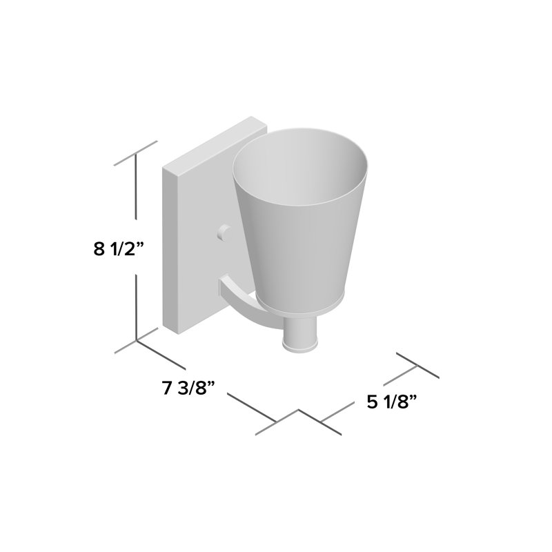 Alejandre Dimmable Bath Sconce, Brushed Nickel