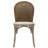 Meriwether 18.9'' H Linen Upholstered Oak Parsons Chair