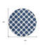 Tapis intérieur lavable à pois 8 po