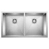 Precision 32" L x 18'' W Double Bowl Stainless Steel Undermount Kitchen Sink