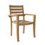 Catalina Stacking Teak Patio Dining Chairs