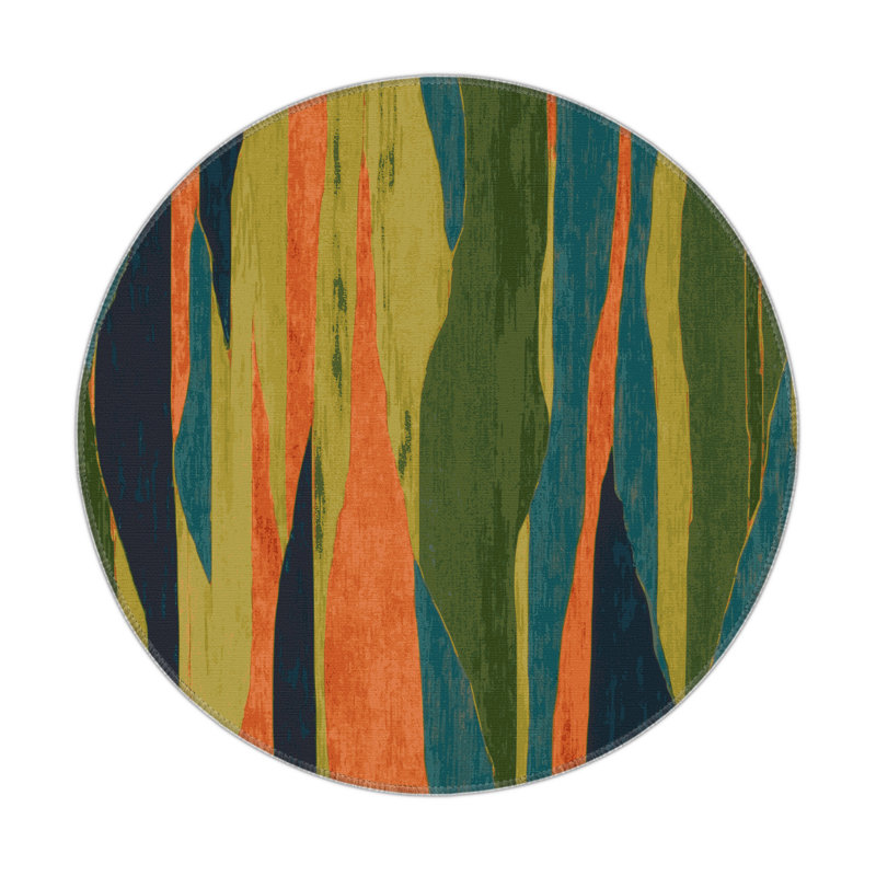 Terra Pulse Indoor And Outdoor Area Rug, Round 5'