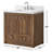 Aula Bathroom Vanity with 2" Thassos White Quartz Countertop-66722577-62629979