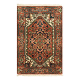 Rug & Kilim’S Heriz Style Rug In Red And Pink With Medallion And Floral Patterns