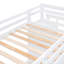 Lit simple superposé simple avec lit gigogne - idéal pour les chambres familiales avec rangement blanc pour créer une chambre à coucher élégante-130155450