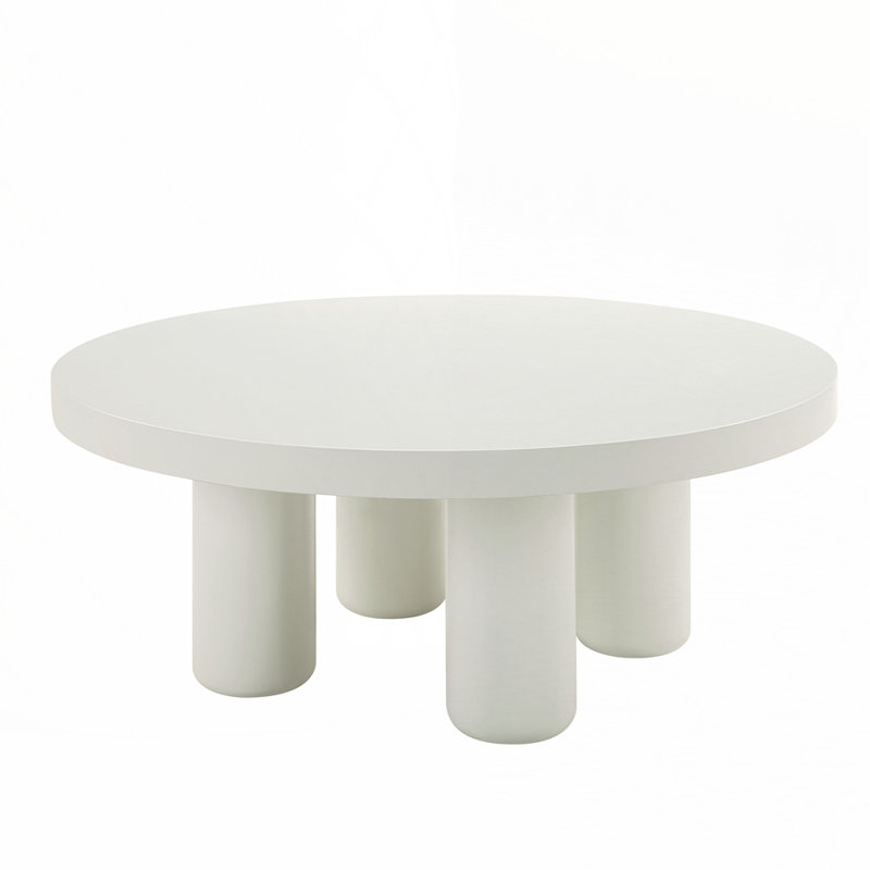 Table basse à finition blanche