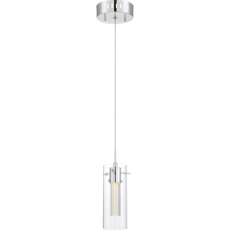 Luminaire suspendu cylindrique 1 lumière