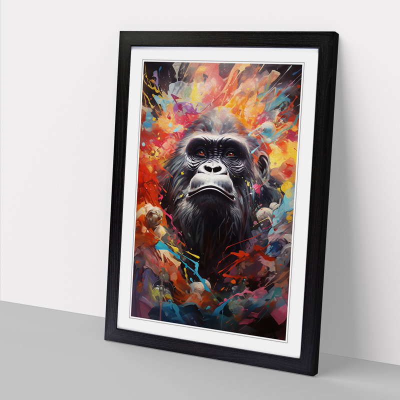 Gorilla Dadaism No.2 - Framed Print