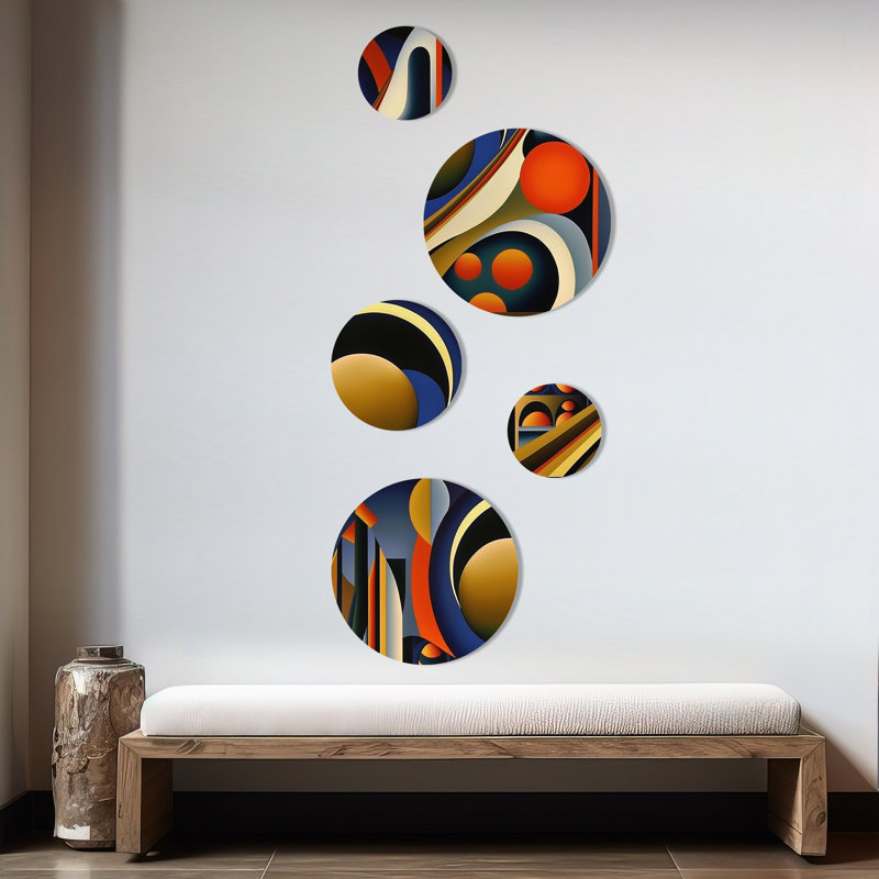 Abstract Wall Decor on Metal
