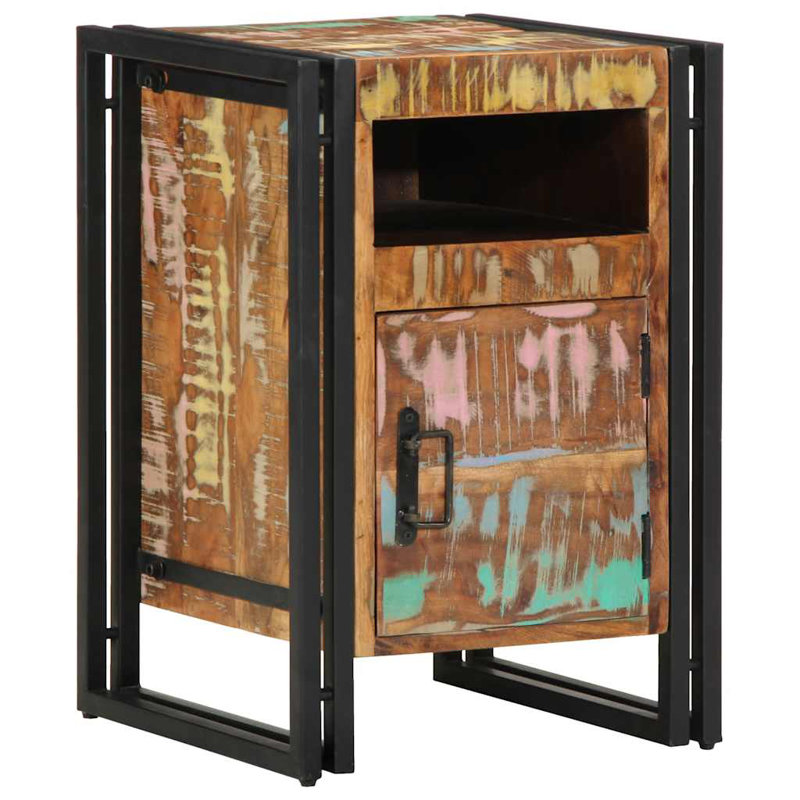 40cm W Iron Bedside Table
