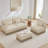 Deep Seat Sofas, 100.3 Inch Chenille L Shaped Modern Home Seating